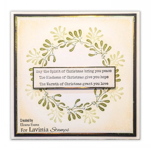 Lavinia Stamps Christmas Mistletoe Clear Stamp lav924 christmas