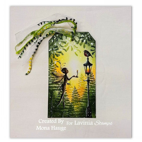 Lavinia Stamps Christmas Mistletoe Clear Stamp lav924 tag