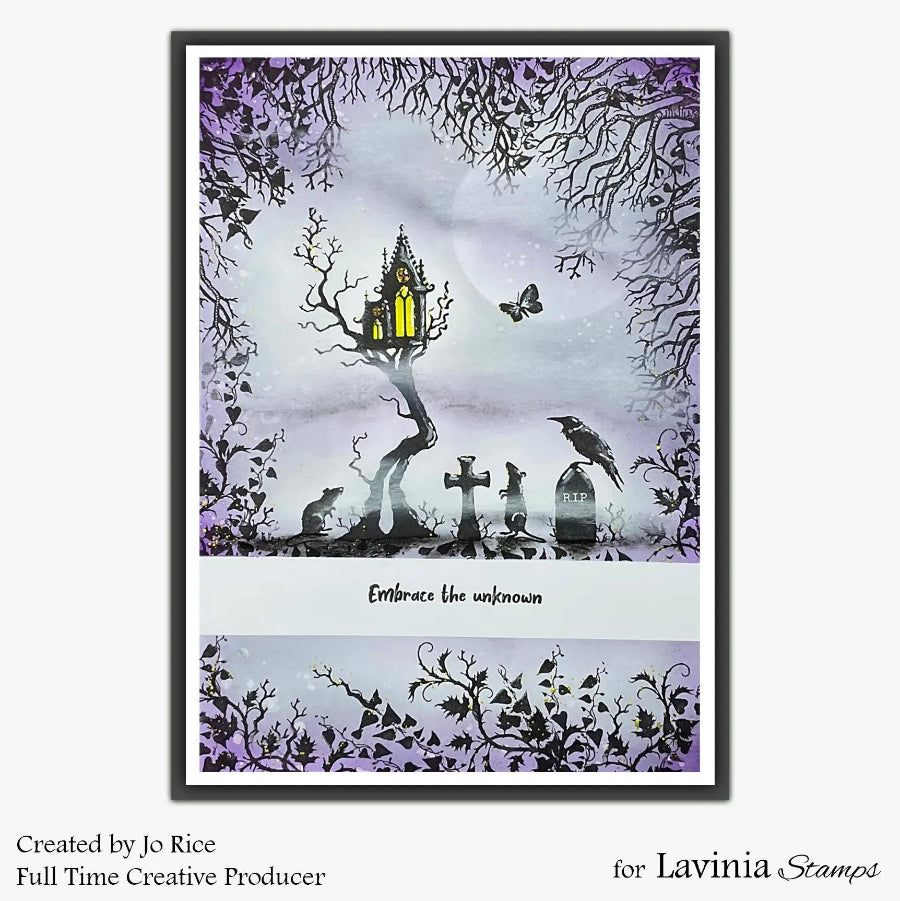 Lavinia Stamps Deadwood Clear Stamps lav1069 embrace the unknown card jo rice