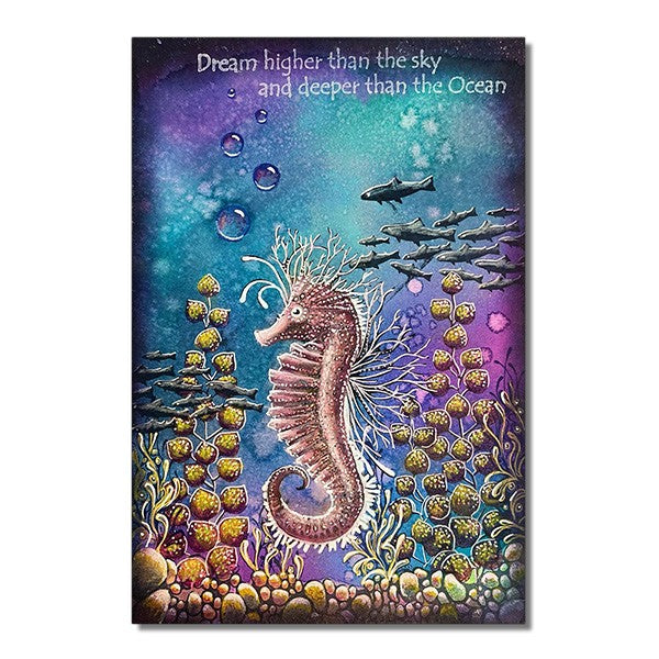 Lavinia Stamps Deeper Than The Ocean Clear Stamp lav447 seahorse