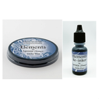 Lavinia Stamps Della Blue Elements Dye Ink Pad and Re-Inker Set