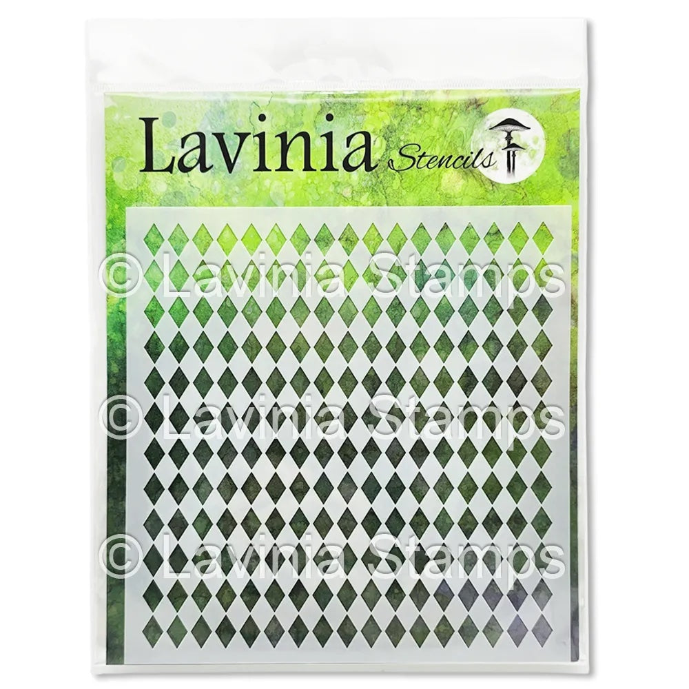 Lavinia Stamps Diamond Chequerboard Stencil st049