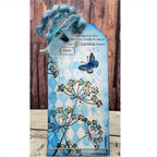 Lavinia Stamps Diamond Chequerboard Stencil st049 blue butterfly tag jo rice