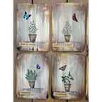 Lavinia Stamps Dill and Sage Pots Clear Stamps lav939 cards