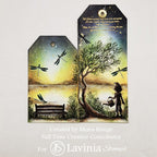 Lavinia Stamps Dill and Sage Words Clear Stamps lav940 bookmark