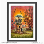 Lavinia Stamps Faelorn Rest Clear Stamp lav1043 mice dancing