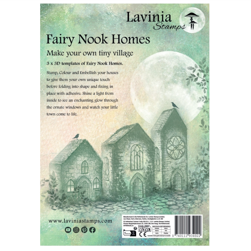 Lavinia Stamps Fairy Nook Homes back