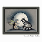 Lavinia Stamps Fernwick Clear Stamp lav1053 full moon fairy card