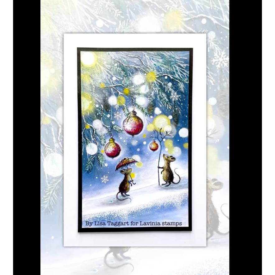 Lavinia Stamps Glimmer Orbs Clear Stamps lav1012 lights