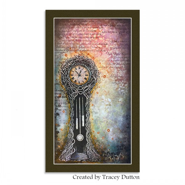 Lavinia Stamps Grandfairy Clock Clear Stamp lav966 colors