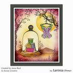 Lavinia Stamps Hanger Clear Stamp lav1055 thread cloche card