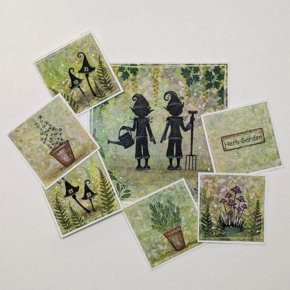 Lavinia Stamps Herb Garden Sign Clear Stamp lav941 dig it