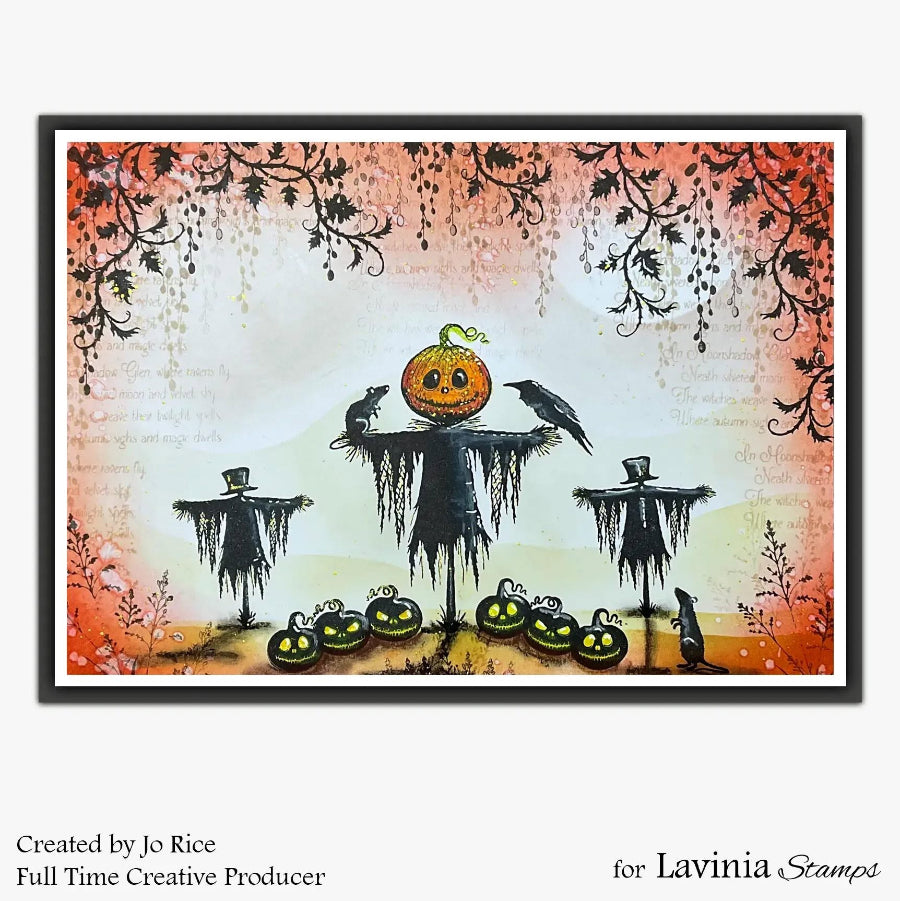 Lavinia Stamps Hob Clear Stamp lav1072 halloween scene card jo rice