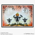 Lavinia Stamps Hob Clear Stamp lav1072 halloween scene card jo rice