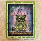 Lavinia Stamps Lokta Paper Pack LS075 owl and mice katarina leiasson card