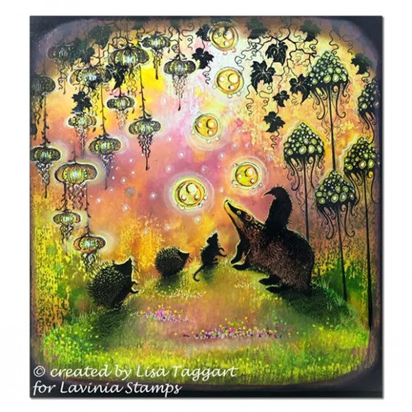 Lavinia Stamps Luna Lights Clear Stamps lav594 forest animals
