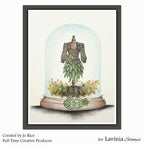 Lavinia Stamps Mannequin Clear Stamp lav1058 forest dress card