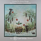 Lavinia Stamps Masie Clear Stamp lav1091 mice decorating trees mona hauge
