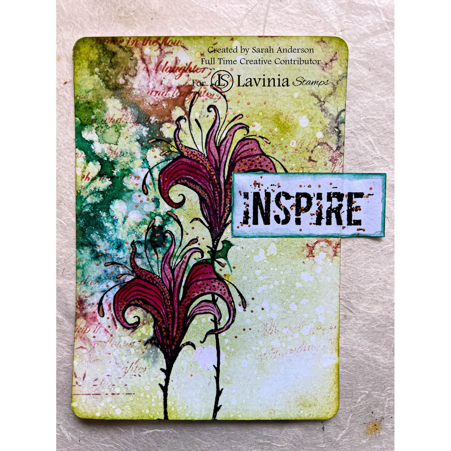 Lavinia Stamps Merlot Elements Premium Dye Ink Pad lse-2 flowers