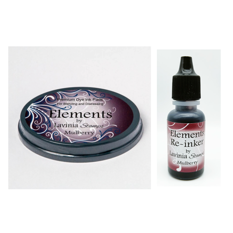 Lavinia Stamps Mulberry Elements Dye Ink Pad and Re-Inker Set