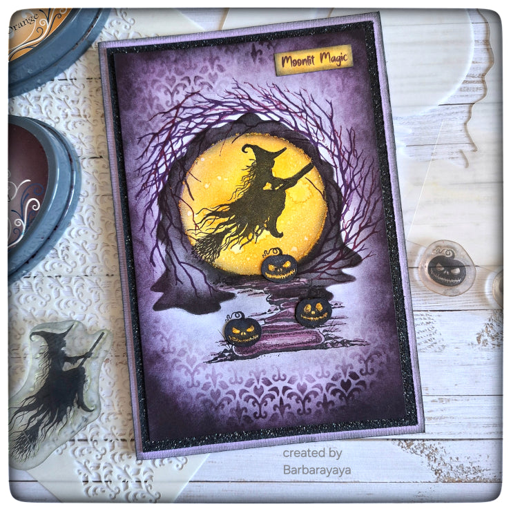 Lavinia Stamps Murk and Mist Clear Stamps lav1073 spooky pumpkins card | color-code:ALT01