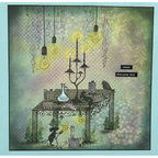 Lavinia Stamps Mushroom Candelabra Clear Stamp lav972 table