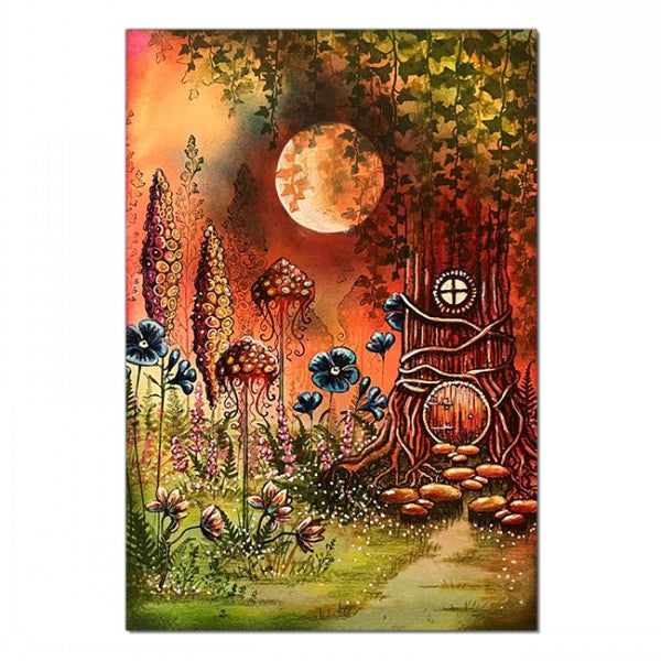 Lavinia Stamps Mushroom Lantern Set Clear Stamps lav596 full moon