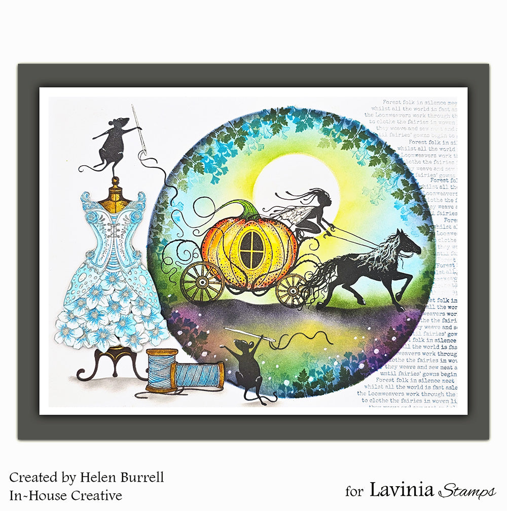 Lavinia Stamps Nillas Bodice Stamp Clear Stamp lav1059 horse and carriage card