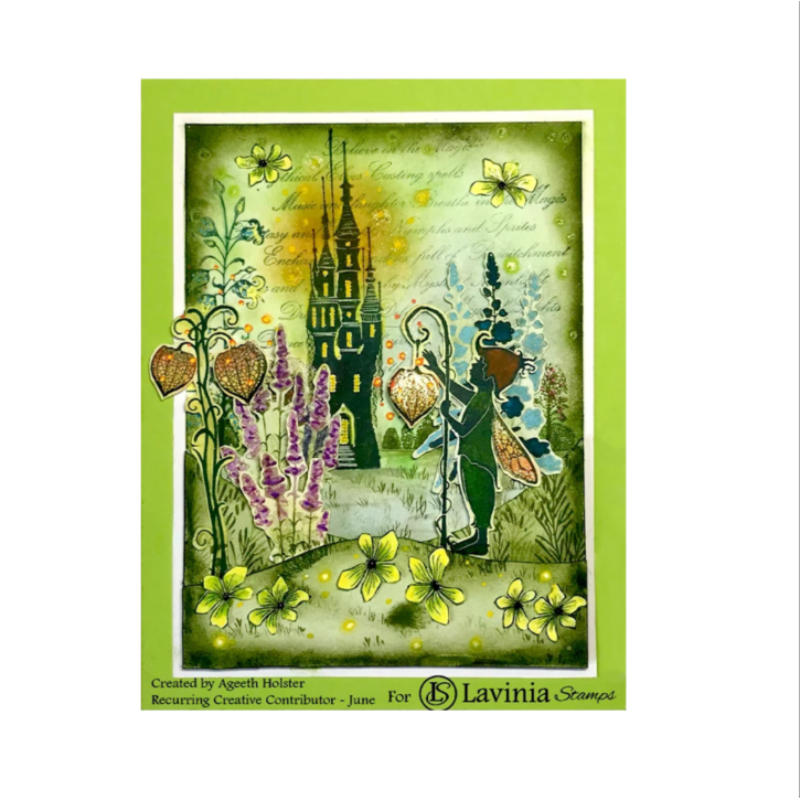 Lavinia Stamps Olive Elements Dye Ink Pad and Re-Inker Set flowers