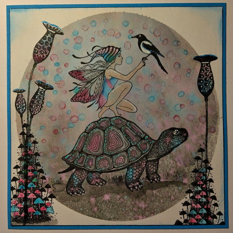Lavinia Stamps Oscar Clear Stamp lav1029 pink and blue