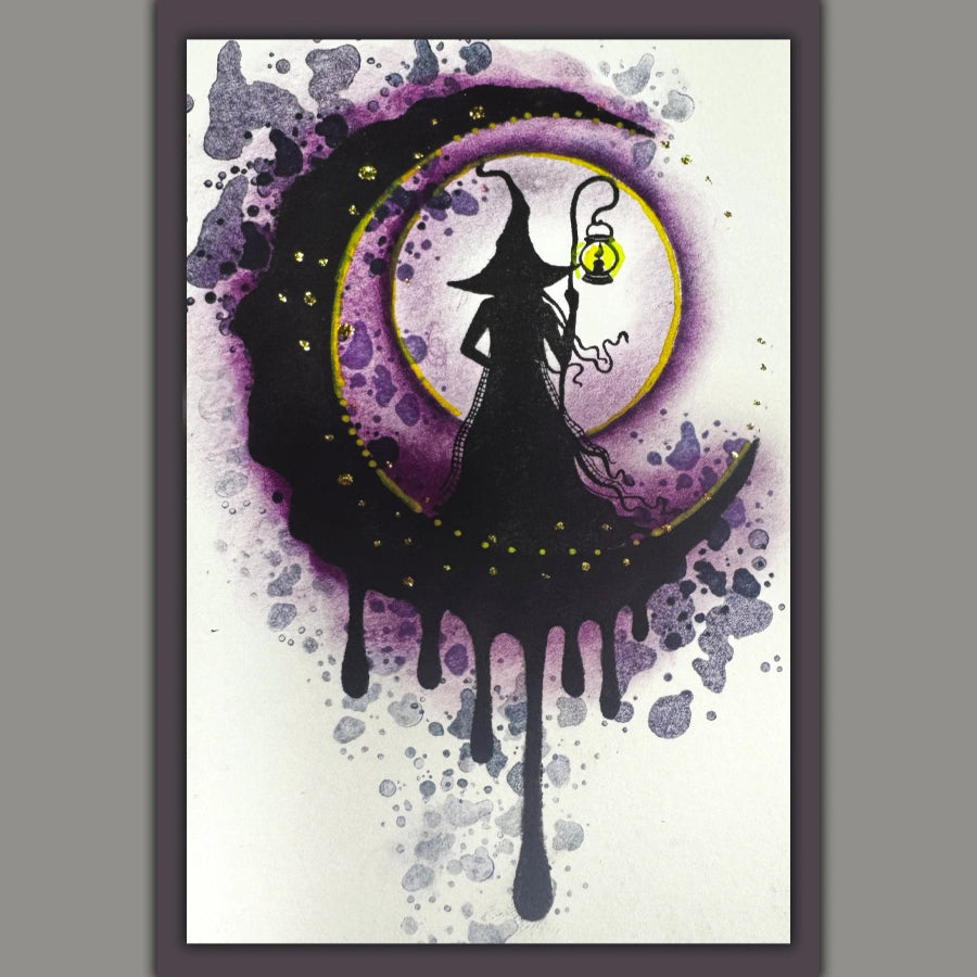 Lavinia Stamps Paint Splatters Clear Stamps lav1002 moon