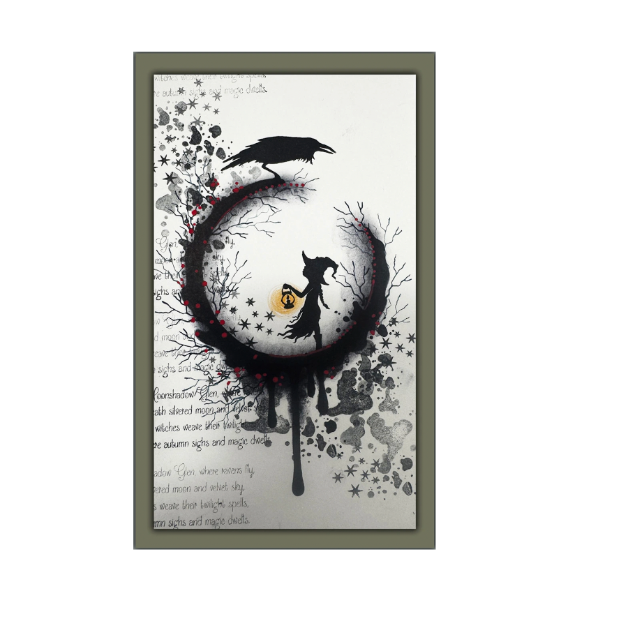Lavinia Stamps Paint Splatters Clear Stamps lav1002 raven
