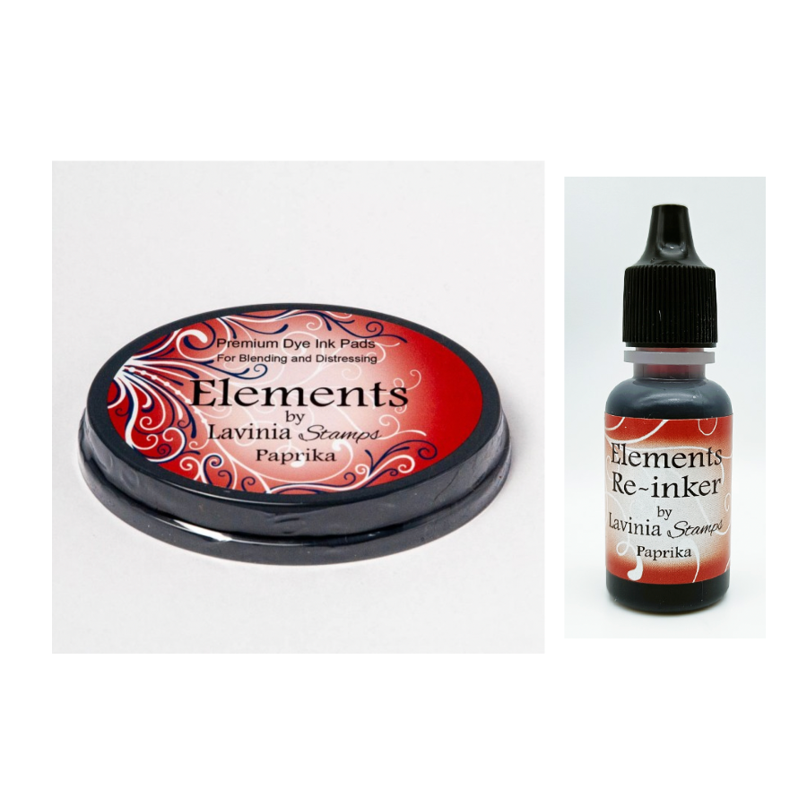 Lavinia Stamps Paprika Elements Dye Ink Pad and Re-Inker Set