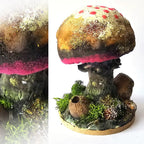 Lavinia Stamps Pink Velvet Powder lsvp01 mushroom statue