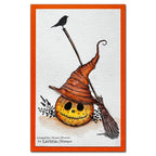 Lavinia Stamps Playful Pumpkin Clear Stamp lav821 witches hat pumpkin card