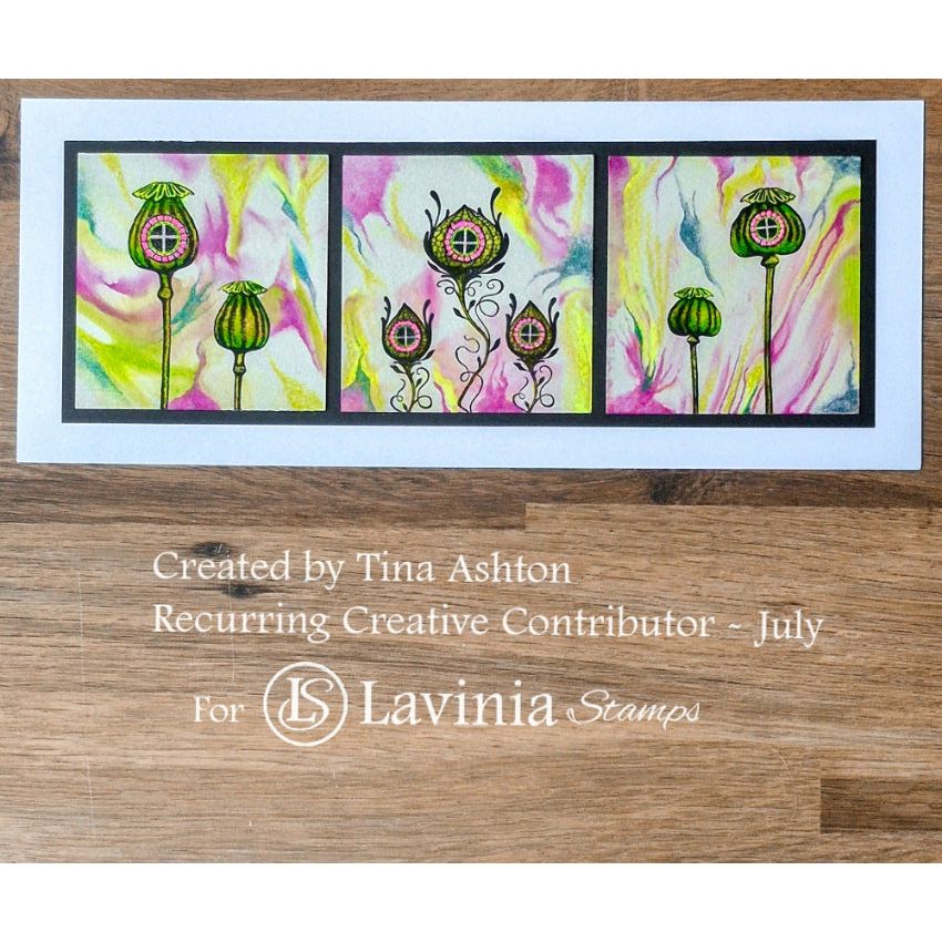 Lavinia Stamps Poppy Lodges Clear Stamps lav989 pink