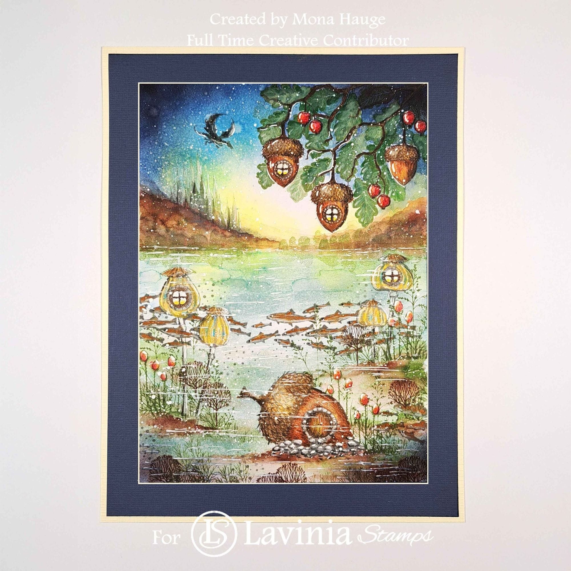 Lavinia Stamps Poppy Lodges Clear Stamps lav989 water