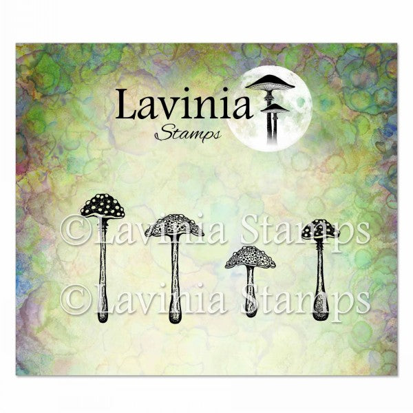 Lavinia Stamps Purple Cap Mushrooms Clear Stamps lav974