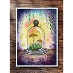 Lavinia Stamps Purple Cap Mushrooms Clear Stamps lav974 cloche