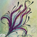 Lavinia Stamps Purple Velvet Powder lsvp03 flower design