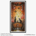 Lavinia Stamps Ragwort and Strawson Clear Stamps lav1077 pumpkin house card mona hauge