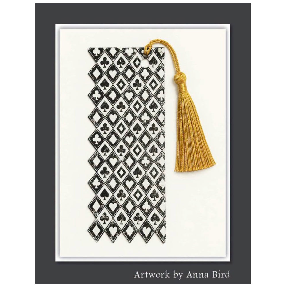 Lavinia Stamps Realm of Suits Clear Stamp lav1095 black and white bookmark anna bird