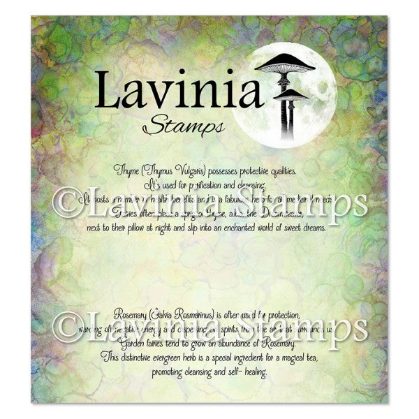 Lavinia Stamps Rosemary and Thyme Words Clear Stamps lav953