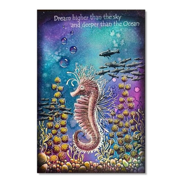 Lavinia Stamps Sebastian The Seahorse Clear Stamp lav496 ocean