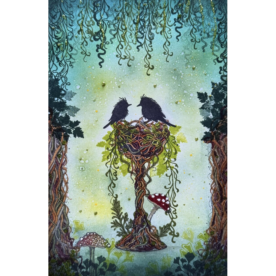 Lavinia Stamps Silkweed Hops Clear Stamps lav975 birds
