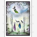 Lavinia Stamps Silversong Willow Left Clear Stamp lav1032 wings