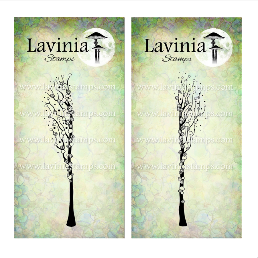 Lavinia Stamps Silversong Willow Left and Right Clear Stamp Set