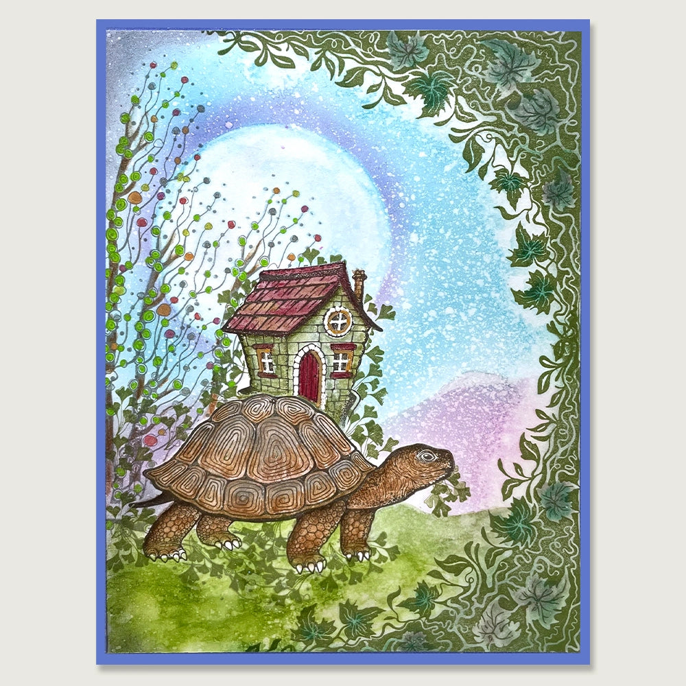 Lavinia Stamps Silversong Willow Left and Right Clear Stamp Set tortoise