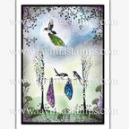 Lavinia Stamps Silversong Willow Right Clear Stamp lav1033 wings