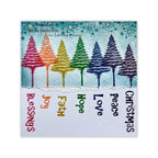 Lavinia Stamps Snowy Fir Tree Small Clear Stamp lav929 rainbow
